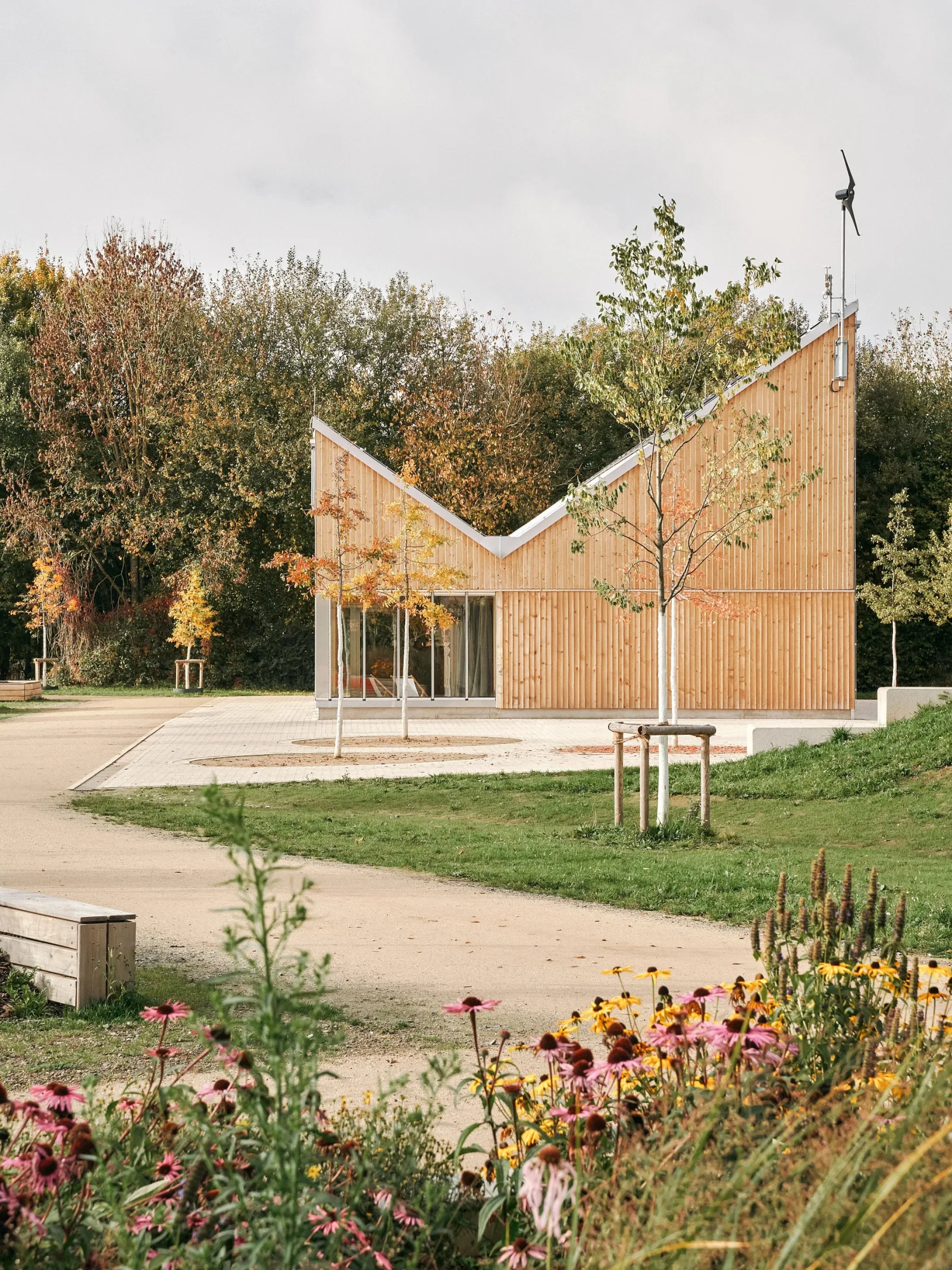 Gartenansicht Klimapavillon Schwerte