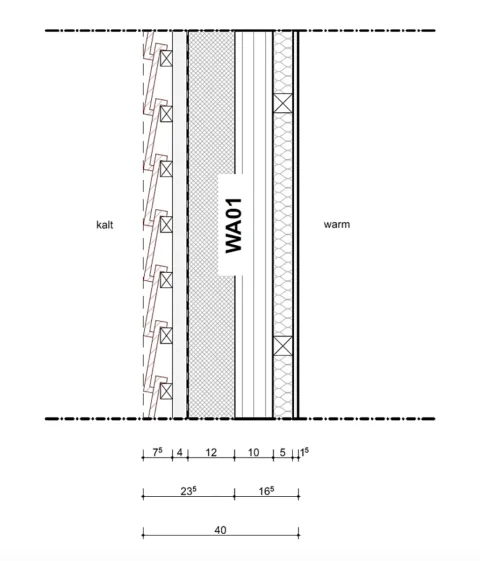 Vorschau: Detail Fassadenaufbau